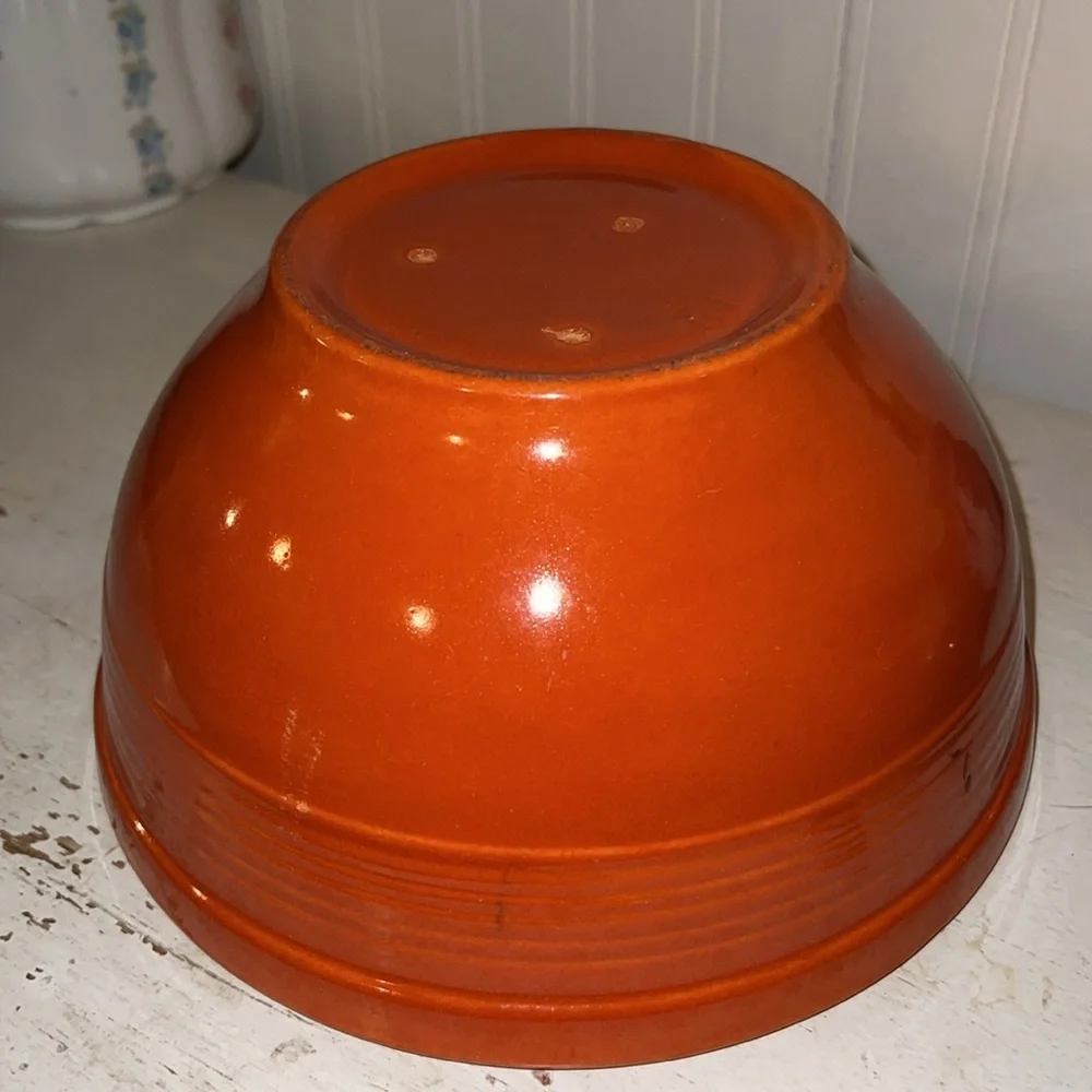 Bauer 12 orange mixing bowl